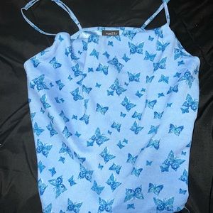 Butterfly crop tank